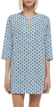 Macha Cotton Floral Print Tunic Dress