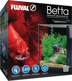 Fluval Betta Premium Aquarium Kit, 2.6 Gallon