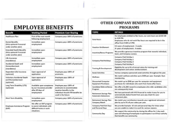 HR Employee Benefits Template