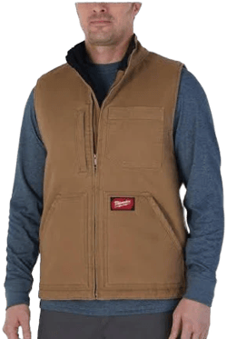 Milwaukee Men's Heavy-Duty Sherpa-Lined 5-Pockets Vest