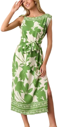Refined Taste Sleeveless Floral Maxi Dress
