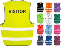 Visitor Hi-Vis Waistcoat Reflective Safety Vest