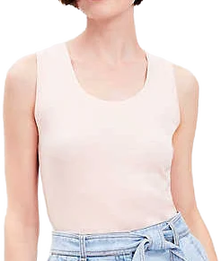 Women's Loft Perfect Ribbed Scoop Neck Tank Top