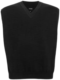 Men's Oversized V-Neck Knit Sweater Vest