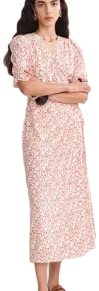 Teana V Neck Floral Dress