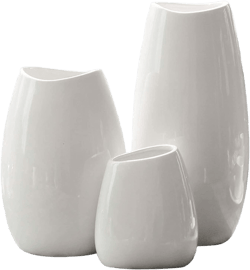 Ceramic Vase Set of 3 Flower Vases for Home Decor, Modern White Vase for Centerpieces, Ideal Shelf Decor/Table/Living Room Home Decor/White