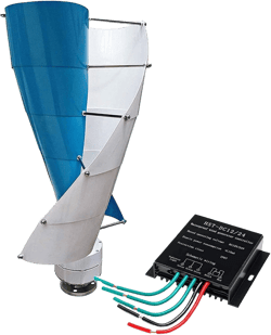 Vertical Spiral Wind Power Turbine Generator, 8000W Helix Magnetic Levitation Axis Wind Turbine 12V/24V/48V Wind Generator Power for Outdoor Garden Boat Hybrids Streetlight (12V)