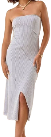 Altar'd State Emily Striped Midi Dress