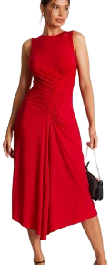 Quiz Women's Ity Ruched Midi Dress