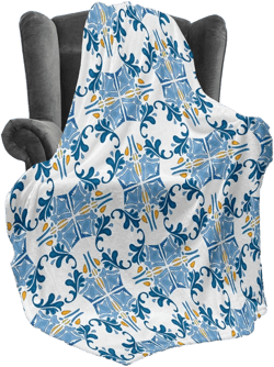 Ambesonne Traditional Fleece Throw Blanket