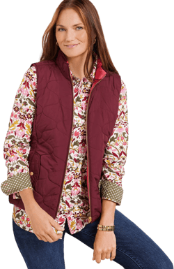 Women's Talbots Plus Reversible Vest