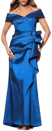Xscape Women's Evenings Off the Shoulder Taffeta Gown