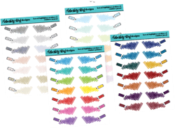 Rainbow Kawaii Highlighters V2 Dividers or Underlays Standard Size Stickers for any Planner or Insert