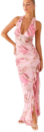 Micca Halter Maxi Dress