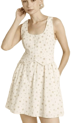 Floral Vest Mini Dress