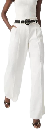 White House Black Market Women's Pleated Wide Leg Pants