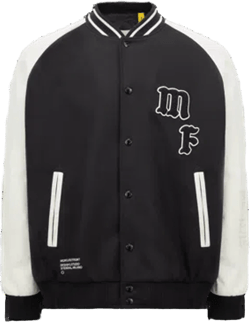 Veste Universitaire En Laine Et Cuir Loki X Frgmt In Black