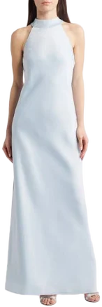 WAYF Violetta Matte Satin Gown