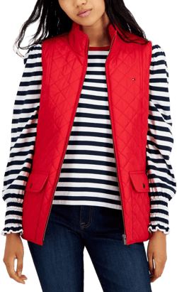 Tommy Hilfiger Women's Quilted Zip Front Vest