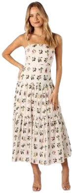 Petal & Pup Women's Botanique Fruit Print Midi Sundress