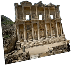 Ephesus, Library, Celsus, Ancient Canvas Print