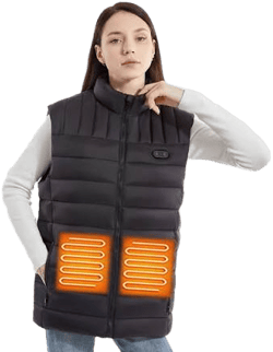 Women's Heated Puffer Vest with 15 Heating Zones