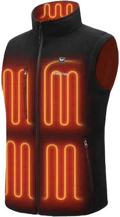 Venustas Men's Heated Vest with 7.4V Battery Pack