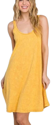 USA Cotton Tank Dress Made