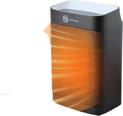 Ceramic Space Heater, Portable Electric Heater for Home Bedroom Office, Digital Touch Display, Adjustable Thermostat, Overheat & Tip-Over Protection, 1-12H Timer, 9.9 X 4.8 X 6.3 Inch, 1500W