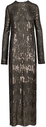 Johanna Ortiz Sequined Maxi Tunic Dress