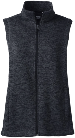 Lands' End Women's Plus Size Sweater Fleece Vest