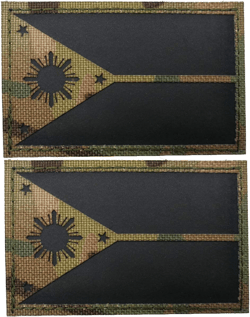 Philippines Flag Patch, Tactical Military Reflective Vest Patches Badages with Hook and Loop Fastener Backing for Clothing, Backpack Armband, Hats, Jeans, Jackets, Coat - 3.15 x 1.97 Inch