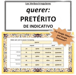 Querer (Preterite) Conjugation Practice | Spanish Irregular Verbs | Google