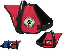 Padded Emotional Support Dog Vest with ID Badge Holder and Patches