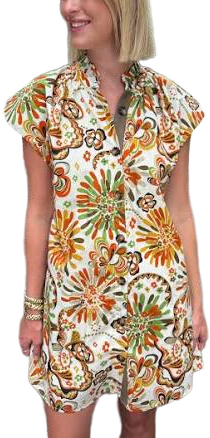 Brady Retro Floral Dress