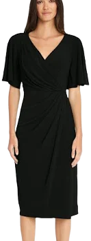 Wrap Over Sheath Dress