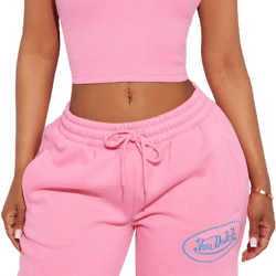 Fashion Nova Von Dutch Timeless Embroidered Ribbed High Neck Cropped Tank Top