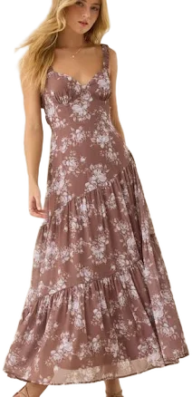 Altar'd State Lacy Floral Maxi Dress