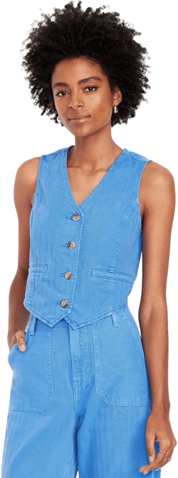 Old Navy Women's Button-Front Jean Vest