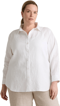 Quince Women's European Linen Long Sleeve Shirt