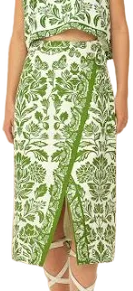 FARM Rio Delicate Tapestry Lenzing Ecovero Midi Skirt