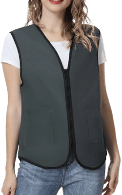 Toptie Supermarket Uniform Vest Zipper Volunteers Event Vest Unisex