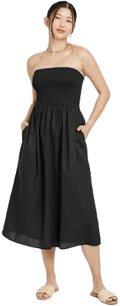 A New Day Women's Strapless Smocked Tube Sundress