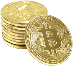 Gold Plated Bitcoin Cryptocurrency BTC Collectible Replica Display Prop
