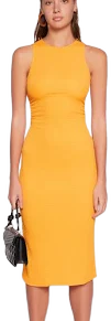 Women's Textured Knit Cut Out Midi Dress