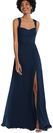 After Six Dresses After Six Contoured Wide Strap Sweetheart Maxi Dress
