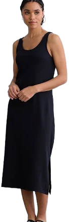 Women's Fair Indigo 100% Organic Cotton Midi Tank Dress