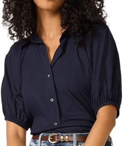 Velvet Mixed Media Blouse