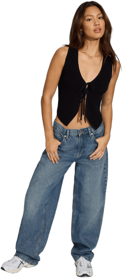 Garage Women's Tie Front Vest