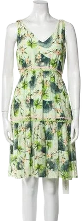 Verandah Floral Print Knee-Length Dress